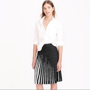 J. Crew Stitched sunburst skirt in stripe